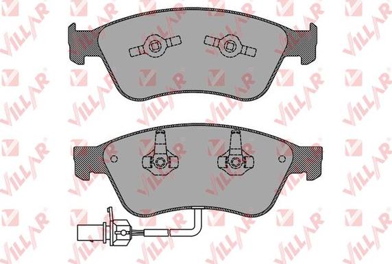 Villar 626.1772 - Тормозные колодки, дисковые, комплект autospares.lv