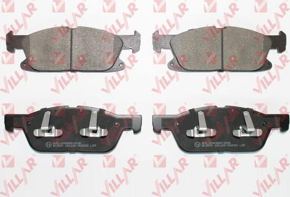 Villar 626.2026 - Тормозные колодки, дисковые, комплект autospares.lv