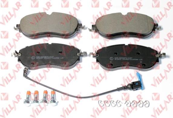 Villar 626.2259A - Тормозные колодки, дисковые, комплект autospares.lv