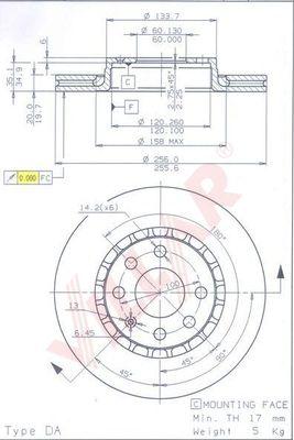 Villar 628.0480 - Тормозной диск autospares.lv