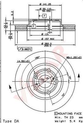 Villar 628.1681 - Тормозной диск autospares.lv