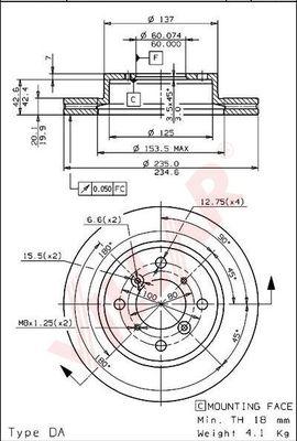 Villar 628.1090 - Тормозной диск autospares.lv