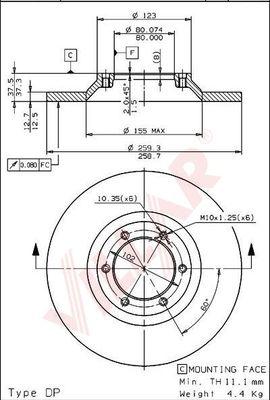 Pemebla JAPDI-900 - Тормозной диск autospares.lv