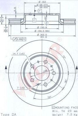 Villar 628.1770 - Тормозной диск autospares.lv