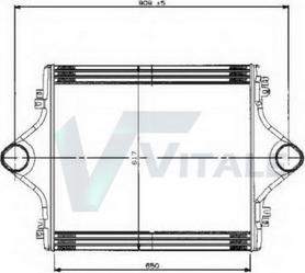 VITALE MA96977 - Интеркулер, теплообменник турбины autospares.lv