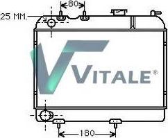 VITALE RE810839 - Радиатор, охлаждение двигателя autospares.lv