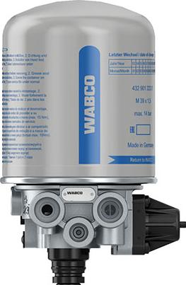 Wabco 4324107200 - Осушитель воздуха, пневматическая система autospares.lv