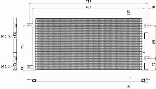 Waeco 8880400580 - Конденсатор кондиционера autospares.lv