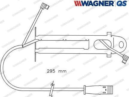 Wagner 587022W - Сигнализатор, износ тормозных колодок autospares.lv