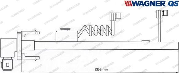 Wagner 587027W - Сигнализатор, износ тормозных колодок autospares.lv