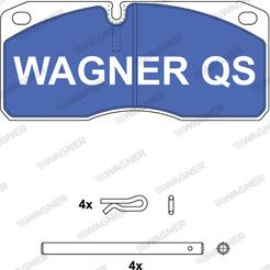Wagner 2906704960 - Тормозные колодки, дисковые, комплект autospares.lv