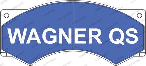 Wagner 2901704960 - Тормозные колодки, дисковые, комплект autospares.lv