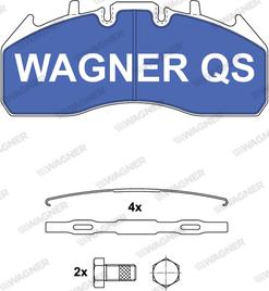 Wagner 2917404950 - Тормозные колодки, дисковые, комплект autospares.lv