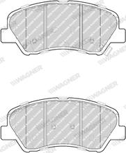 Wagner QC1593 - Тормозные колодки, дисковые, комплект autospares.lv