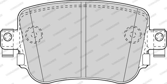 Wagner WBP80010A - Тормозные колодки, дисковые, комплект autospares.lv