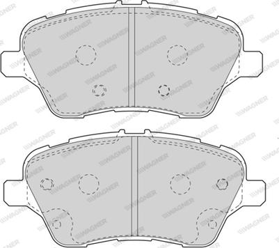 Wagner WBP80017A - Тормозные колодки, дисковые, комплект autospares.lv