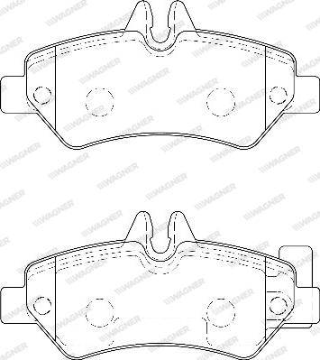 Wagner WBP29190A - Тормозные колодки, дисковые, комплект autospares.lv