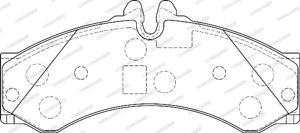 Wagner WBP29153A - Тормозные колодки, дисковые, комплект autospares.lv