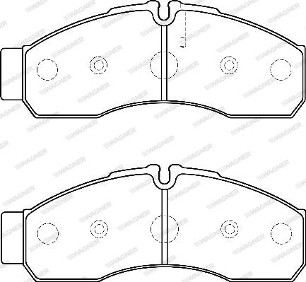 Wagner WBP29160C - Тормозные колодки, дисковые, комплект autospares.lv