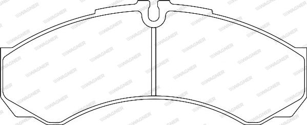 Wagner WBP29121B - Тормозные колодки, дисковые, комплект autospares.lv