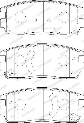 Wagner WBP24498A - Тормозные колодки, дисковые, комплект autospares.lv