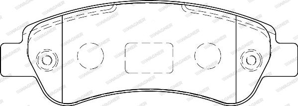 Wagner WBP24465A - Тормозные колодки, дисковые, комплект autospares.lv