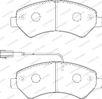 Wagner WBP24466A - Тормозные колодки, дисковые, комплект autospares.lv