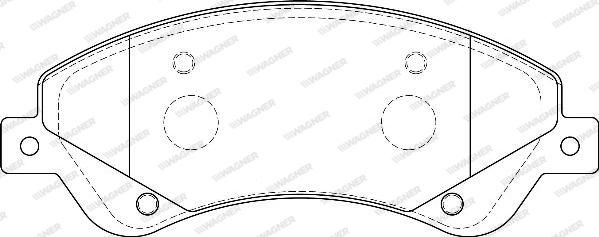 Wagner WBP24485A - Тормозные колодки, дисковые, комплект autospares.lv