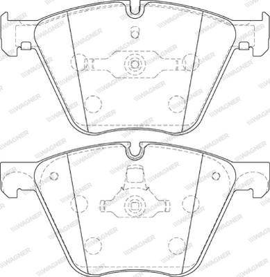 Wagner WBP24436A - Тормозные колодки, дисковые, комплект autospares.lv