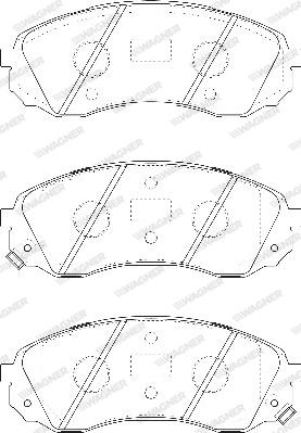 Wagner WBP24597A - Тормозные колодки, дисковые, комплект autospares.lv