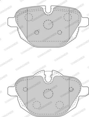 Wagner WBP24561A - Тормозные колодки, дисковые, комплект autospares.lv