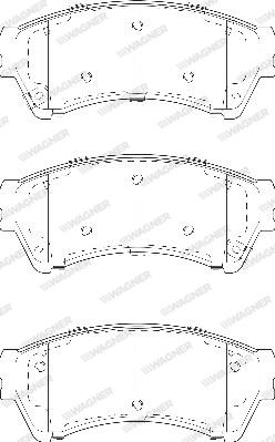 Wagner WBP24582A - Тормозные колодки, дисковые, комплект autospares.lv