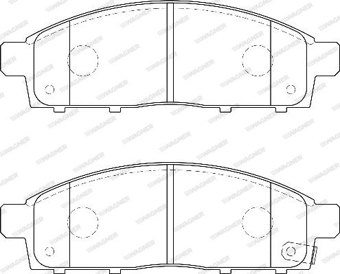 Wagner WBP24529A - Тормозные колодки, дисковые, комплект autospares.lv