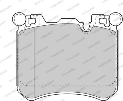 Wagner WBP24524A - Тормозные колодки, дисковые, комплект autospares.lv