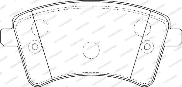 Wagner WBP24693A - Тормозные колодки, дисковые, комплект autospares.lv