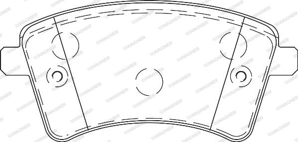 Wagner WBP24693B - Тормозные колодки, дисковые, комплект autospares.lv