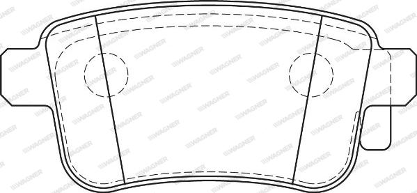 Wagner WBP24692A - Тормозные колодки, дисковые, комплект autospares.lv