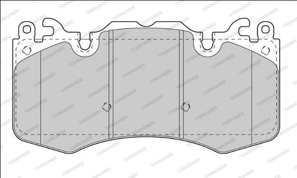 Wagner WBP24659A - Тормозные колодки, дисковые, комплект autospares.lv