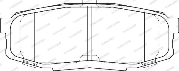 Wagner WBP24653A - Тормозные колодки, дисковые, комплект autospares.lv