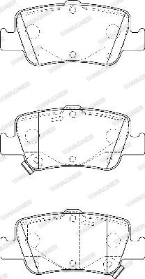 Wagner WBP24664A - Тормозные колодки, дисковые, комплект autospares.lv