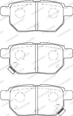 Wagner WBP24610A - Тормозные колодки, дисковые, комплект autospares.lv