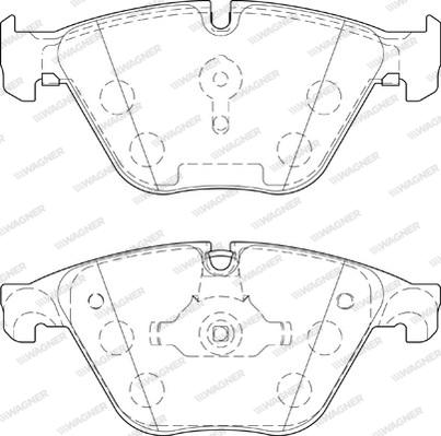 Wagner WBP24688A - Тормозные колодки, дисковые, комплект autospares.lv