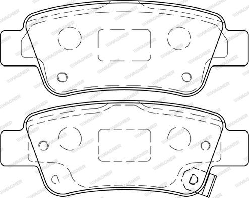 Wagner WBP24635A - Тормозные колодки, дисковые, комплект autospares.lv