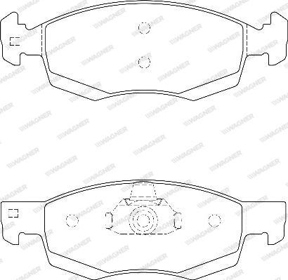 Wagner WBP24673A - Тормозные колодки, дисковые, комплект autospares.lv