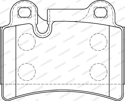 Wagner WBP24097A - Тормозные колодки, дисковые, комплект autospares.lv