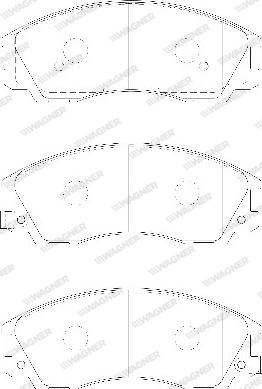 Wagner WBP24059A - Тормозные колодки, дисковые, комплект autospares.lv