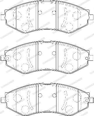 Wagner WBP24062B - Тормозные колодки, дисковые, комплект autospares.lv