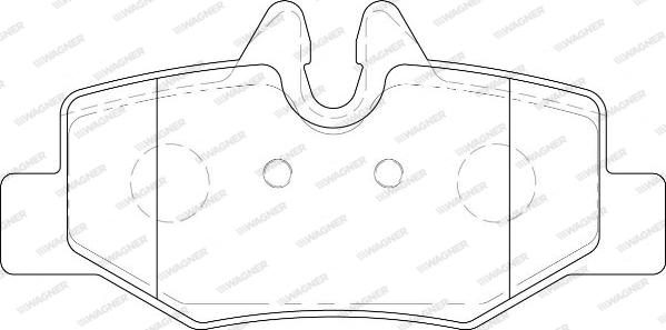 Wagner WBP24008A - Тормозные колодки, дисковые, комплект autospares.lv