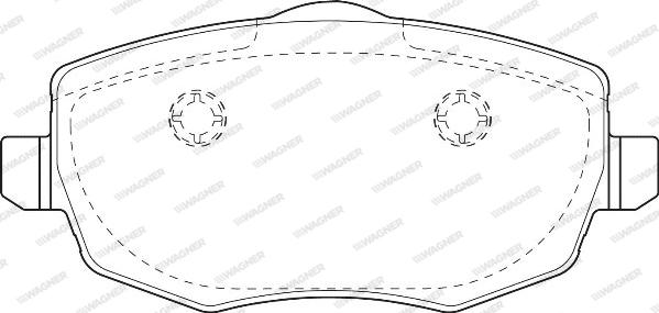 Wagner WBP24073A - Тормозные колодки, дисковые, комплект autospares.lv