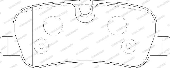 Wagner WBP24192A - Тормозные колодки, дисковые, комплект autospares.lv